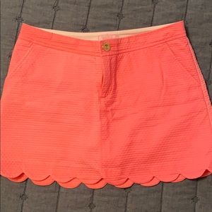 Lily Pulitzer scalloped skort